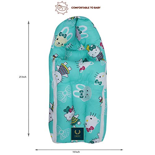 Fareto Baby Sleeping Bag with Mattress(PI: Teddy)(0-6 Months) (Pista Green) - Image 4
