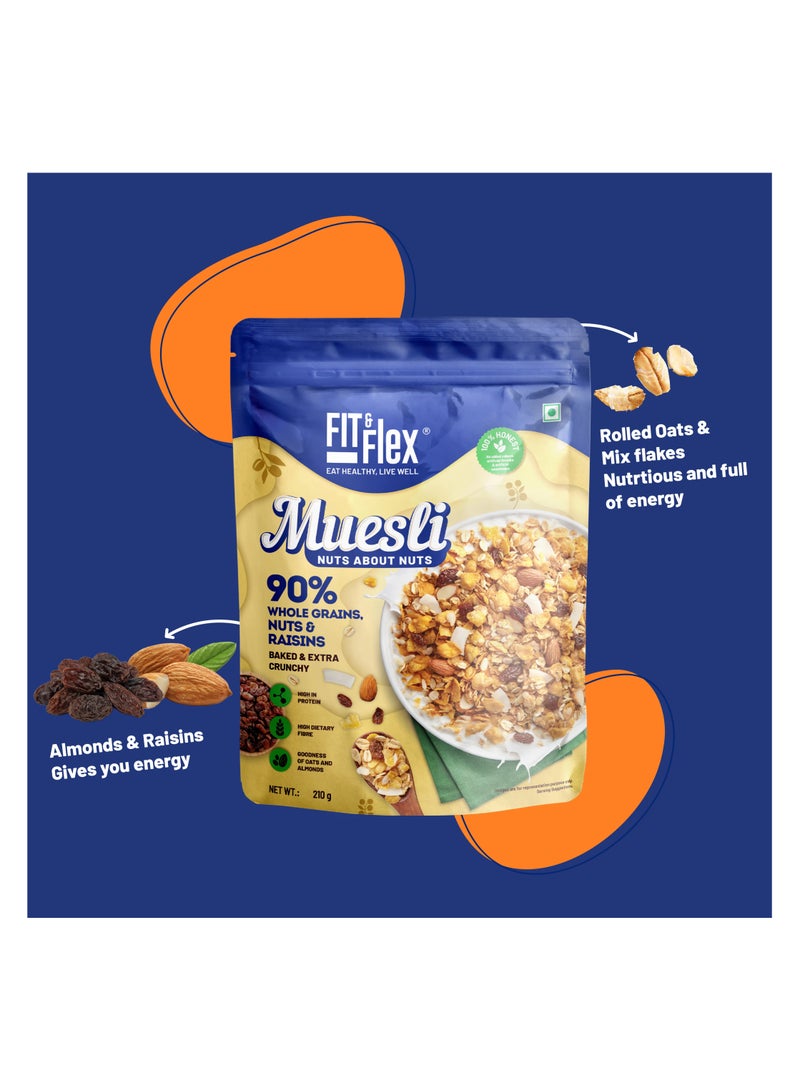 Generic Fit & Flex Protein & Fiber Muesli Biscuits - 450g  - Image 5