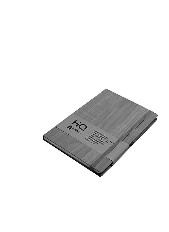 Navneet HQ A5 WOODEN TEXTURE COVER JOURNAL GREY 80 SHEETS  - Image 2