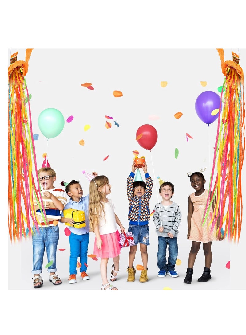 Zikra Throwing Streamers, Party Poppers Magic Paper Crackers, Confetti Pops Streamers Bar Atmosphere Interactive Hand Tossed Streamers for Celebrating New Years Birthday Engagement Weddings (20 Pieces) - Image 2