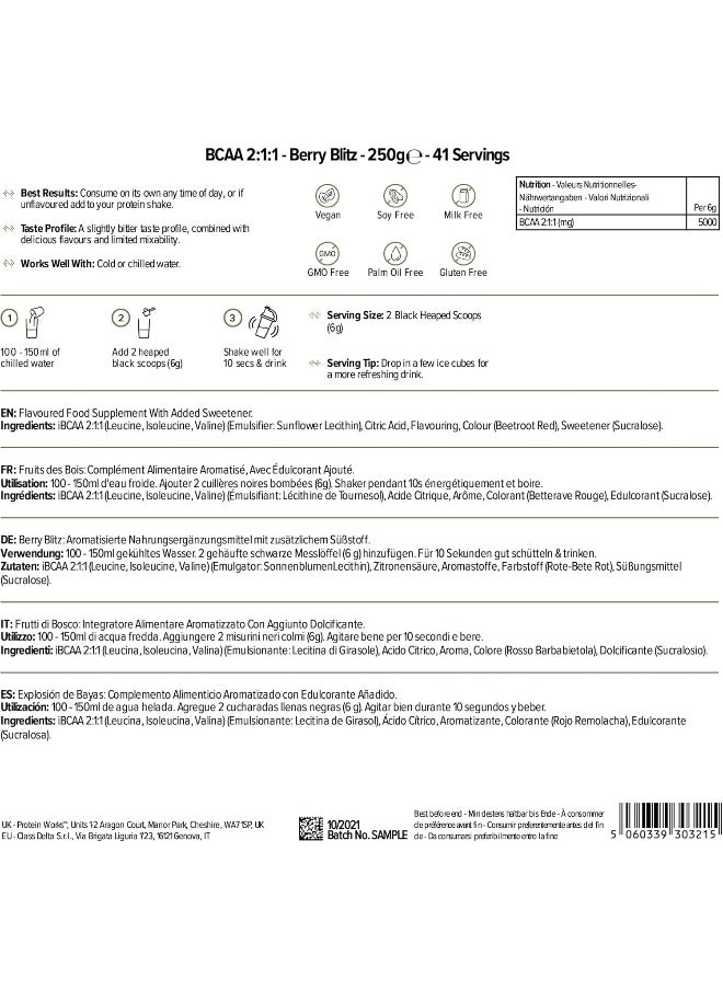 Bcaa Powder 5000Mg Bcaas Per Serving Instantised Branched Chain Amino Acid Supplement 50 Servings Berry Blitz - pzsku/ZE7B619AA99960C874529Z/45/_/1727250627/92c7cf82-f0cf-4519-8a07-1a05af572608