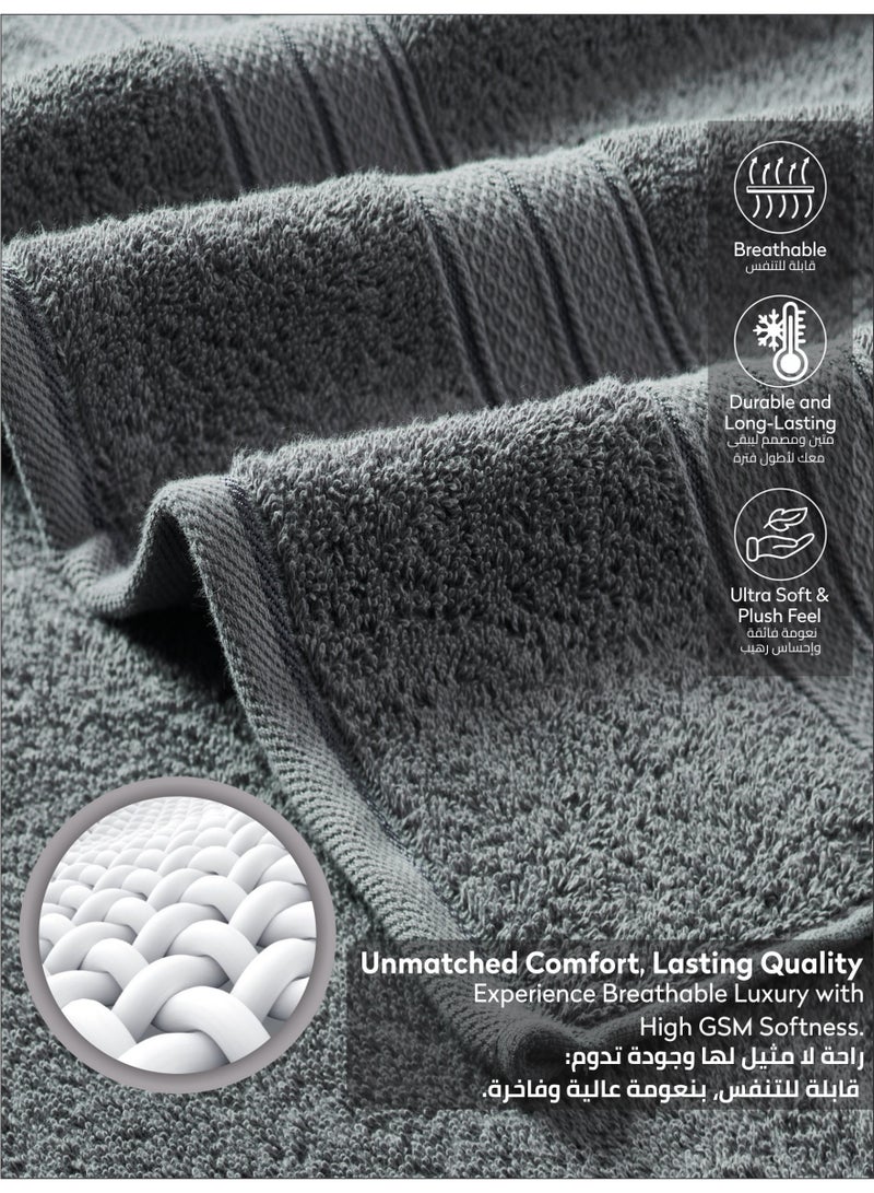 Donetella Premium 100 % Combed Cotton 1-Pcs Bath Sheet (85 X 172 CM) 600 GSM Large Towel, Highly Absorbent, Quick Dry,Best Towel for Bathroom, Spa And Hotel,White - Image 5