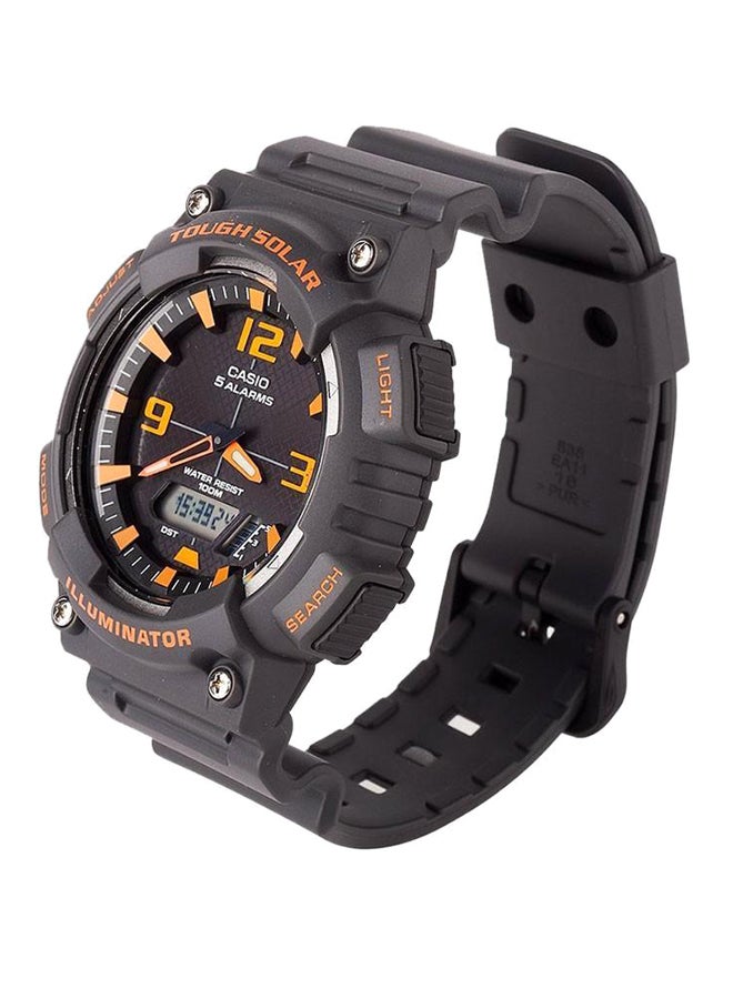 CASIO Men Solar Sport Analog-Digital Quartz Watch AQS810W-8A - 47 mm - Charcoal - Image 3