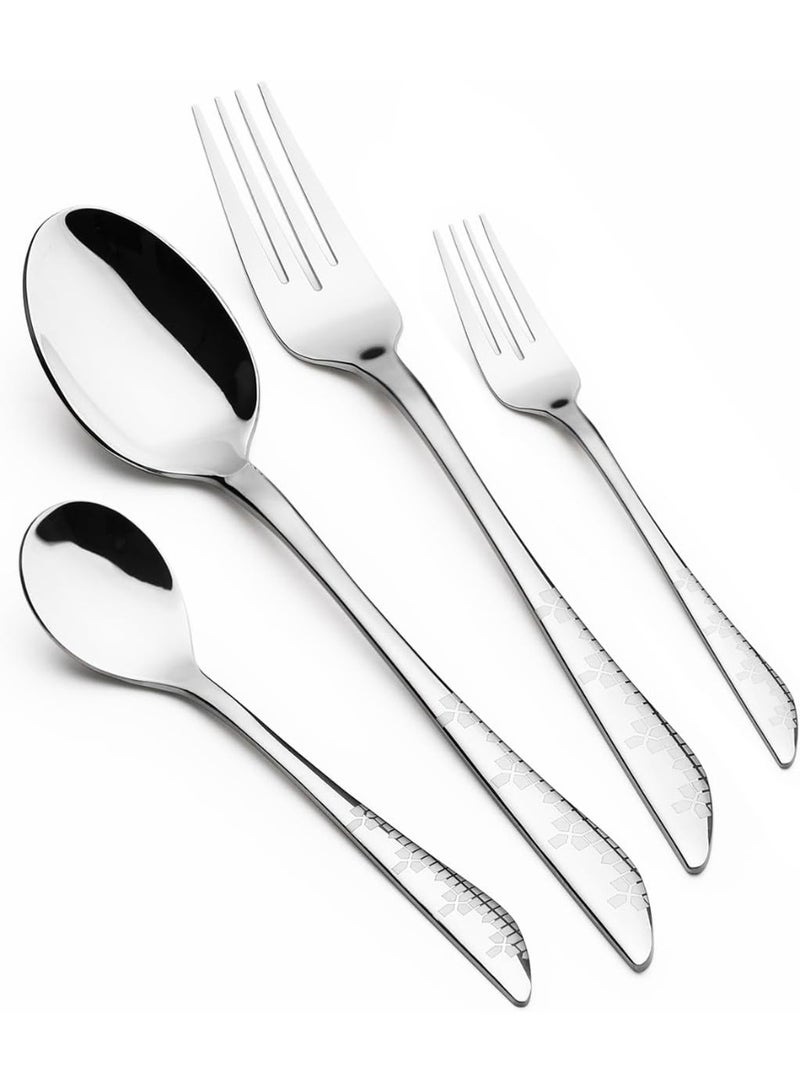 Arshia Stainless Steel Cutlery Set, 48 Pieces, 3477