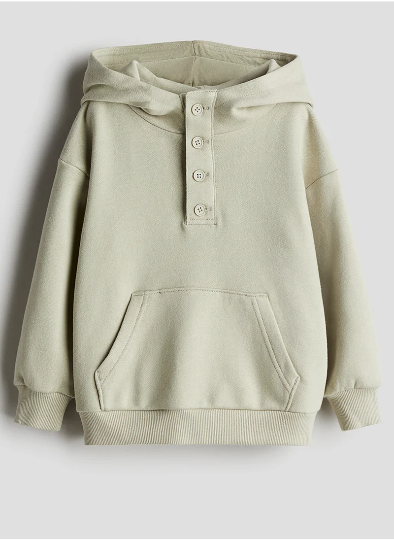 H&M Button-Top Hoodie