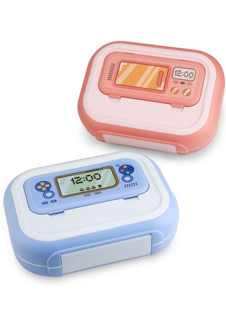 CityRiya-Long Bento Box Lunch Box for Kids Adults Leakproof Bento Lunch Box with 4 Compartments Spoon and Fork Portable Boys Girls Lunch Box with for Work Office School - Image 5