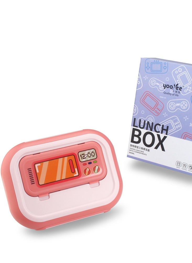 CityRiya-Long Bento Box Lunch Box for Kids Adults Leakproof Bento Lunch Box with 4 Compartments Spoon and Fork Portable Boys Girls Lunch Box with for Work Office School - Image 3