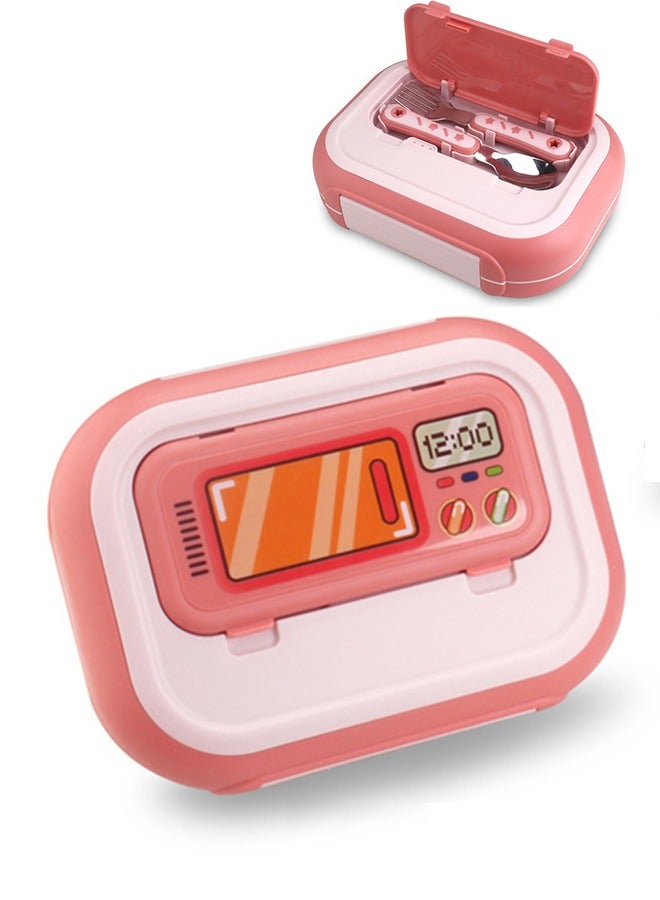 CityRiya-Long Bento Box Lunch Box for Kids Adults Leakproof Bento Lunch Box with 4 Compartments Spoon and Fork Portable Boys Girls Lunch Box with for Work Office School - Image 1