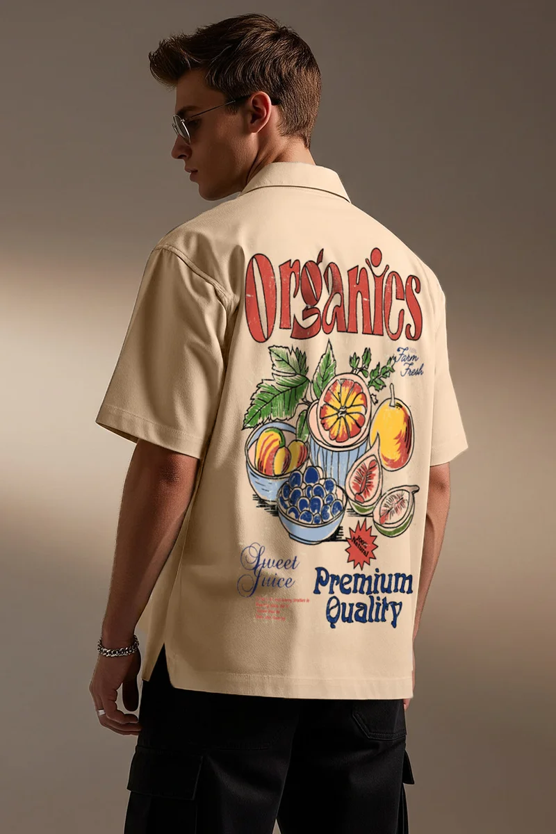فيردو Veirdo Oversized Shirt for Men – Trendy Printed Casual Wear