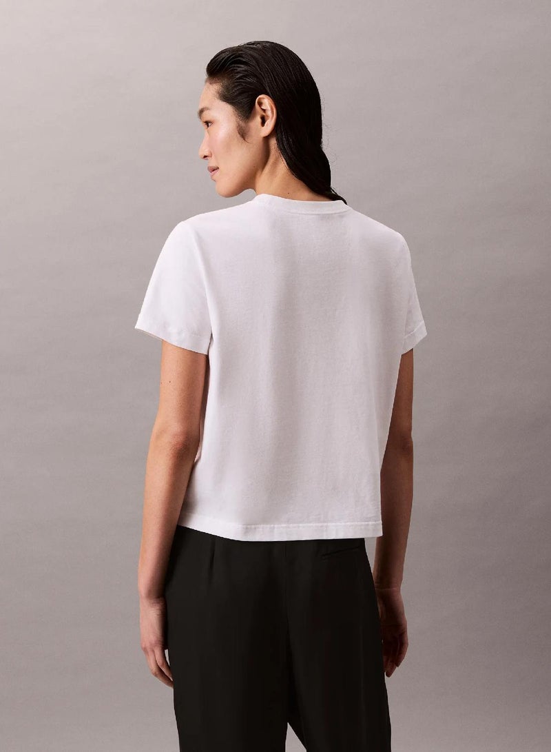 Calvin Klein Jeans CK Logo Jersey Slim Tee - Image 5