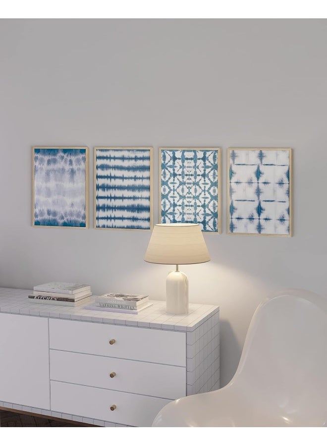 Home Trove Abstract Blue Art - Set Of 4 Blue Art Print - Image 4