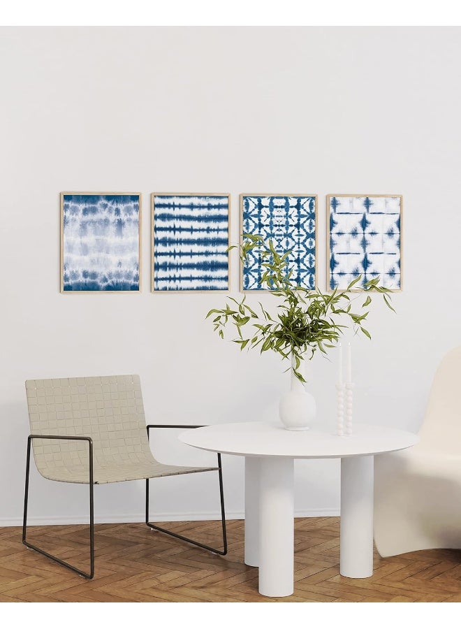 Home Trove Abstract Blue Art - Set Of 4 Blue Art Print - Image 5