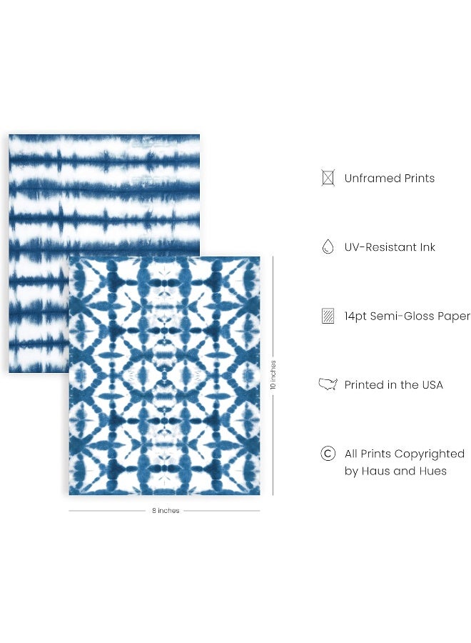 Home Trove Abstract Blue Art - Set Of 4 Blue Art Print - Image 2