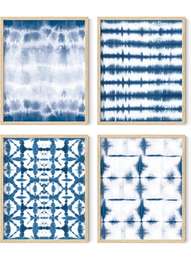 Home Trove Abstract Blue Art - Set Of 4 Blue Art Print - Image 1