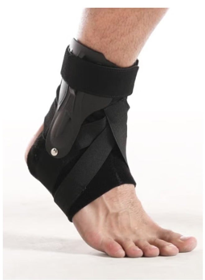 Bukela Ankle Brace with Side Stabilizers, Adjustable Ankle Support Sprained Ankle Brace for Ankle Sprained, Achilles Tendon, Plantar Fasciitis, Injury Recovery, Ankle Support for Running, Basketball, Football , L - Image 1