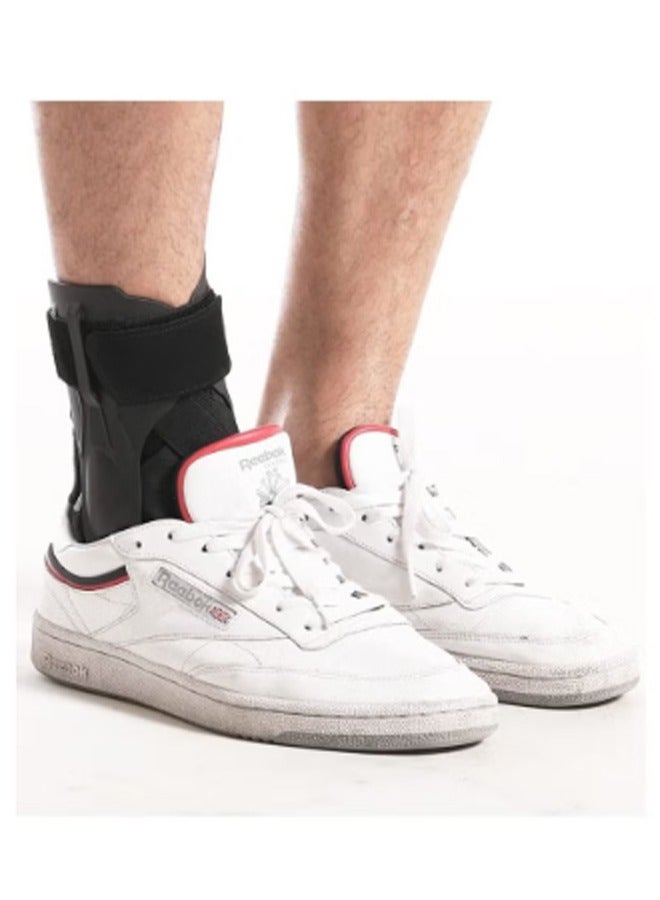 Bukela Ankle Brace with Side Stabilizers, Adjustable Ankle Support Sprained Ankle Brace for Ankle Sprained, Achilles Tendon, Plantar Fasciitis, Injury Recovery, Ankle Support for Running, Basketball, Football , L - Image 3
