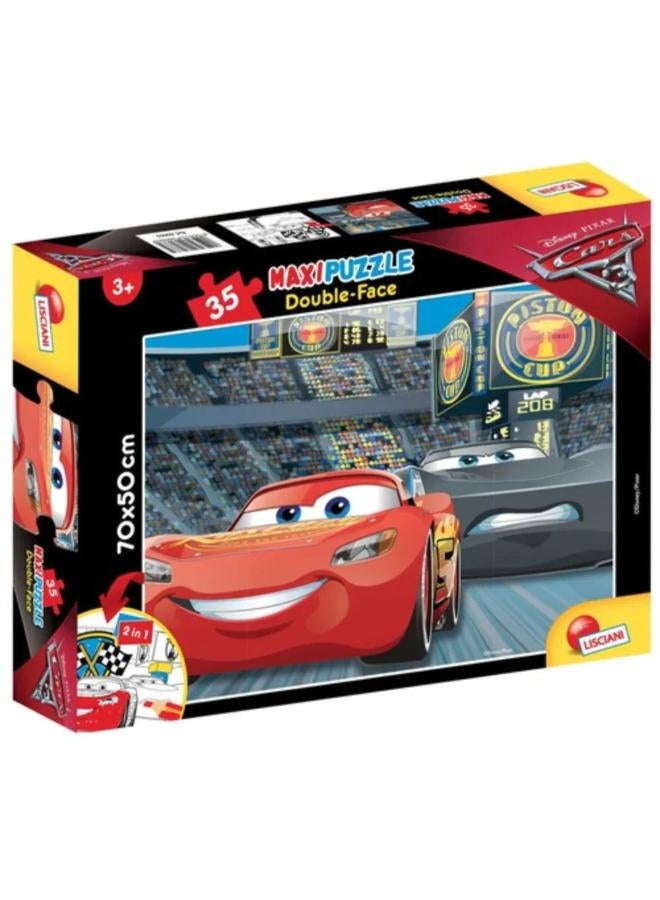 Lisciani Cars Double-Face Maxi Puzzle - 35 Pieces - Image 1