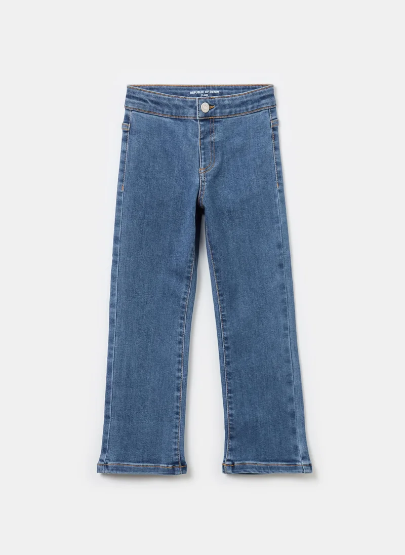 او في اس Flare-fit stretch jeans