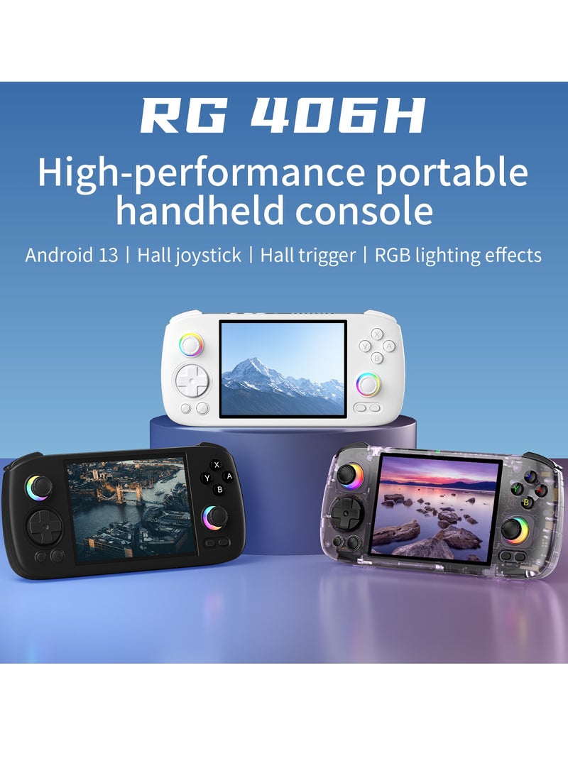 ANBERNIC  ANBERNIC RG406H Handheld Game Console Unisoc T820 Android 13 5000 mAh 4-inch IPS screen Large-angle 3D Hall Joystick Hall Rigger 5G WIFI Bluetooth Retro Video Players  - Image 2