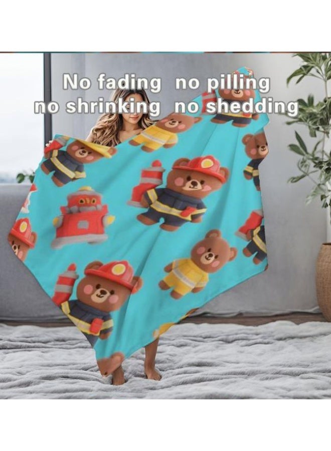 عام بطانية رقيقة من الفانيلا الكرتونية للأطفال أو الطلاب (دافئة ومريحة ومناسبة للنوم والألعاب) 100 سم * 150 سم - 4 - Image 4