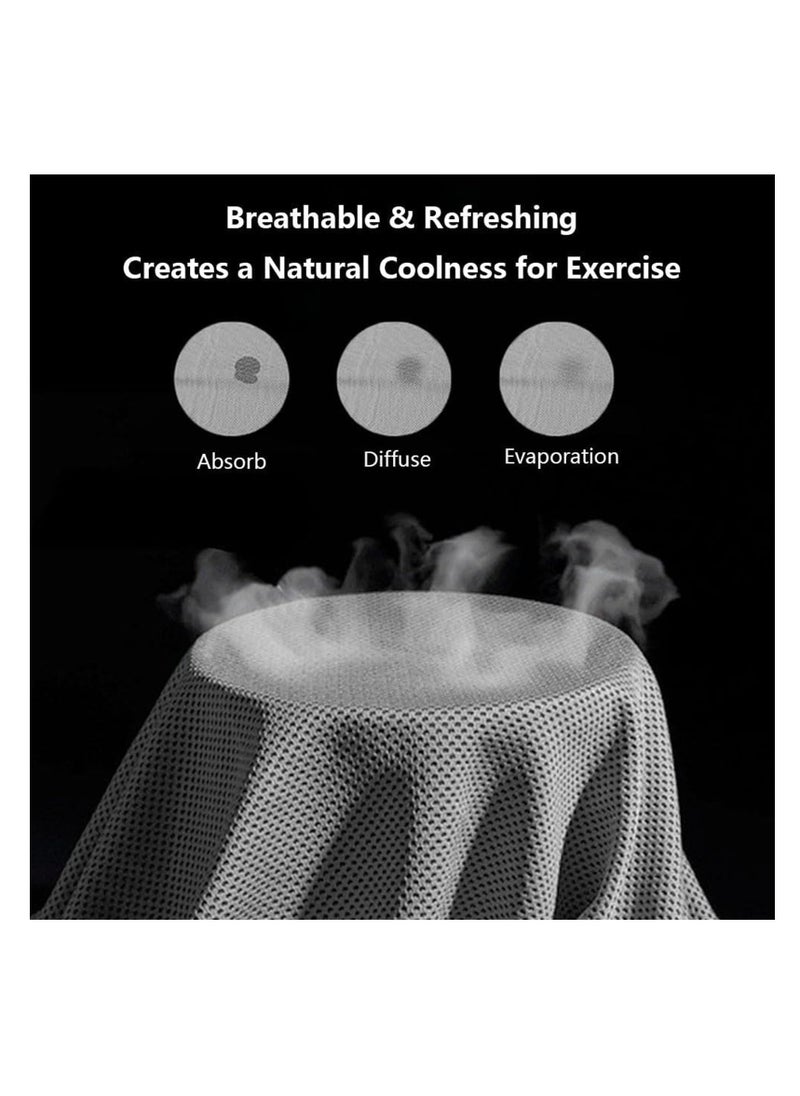 Cuken 90cm x 30cm Cooling Gym Towel for Neck and Face, Breathable and Sweat Chilly Towel with Silicone Portable Storage Box  - Image 5