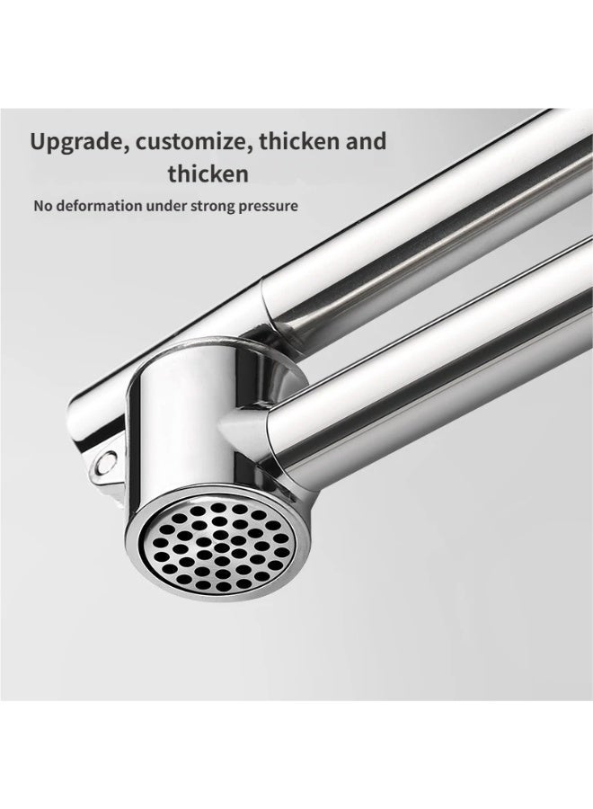 Premium Garlic Press, ust Proof & Dishwasher Safe Professional Garlic Mincer Tool - Easy-Squeeze, Easy-Clean with Soft, Ergonomic Handle - Image 4