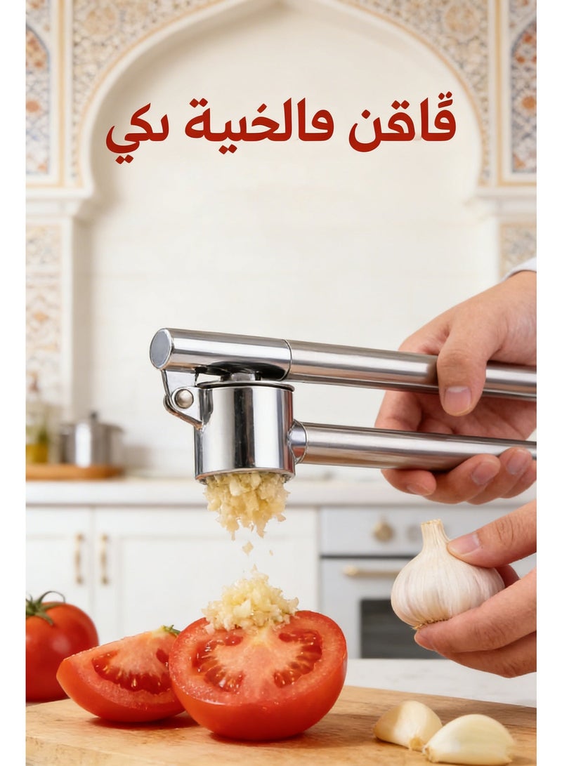 Premium Garlic Press, ust Proof & Dishwasher Safe Professional Garlic Mincer Tool - Easy-Squeeze, Easy-Clean with Soft, Ergonomic Handle - Image 1