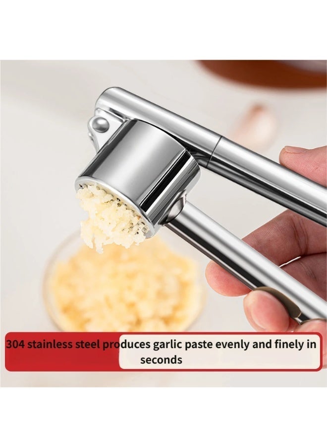 Premium Garlic Press, ust Proof & Dishwasher Safe Professional Garlic Mincer Tool - Easy-Squeeze, Easy-Clean with Soft, Ergonomic Handle - Image 2