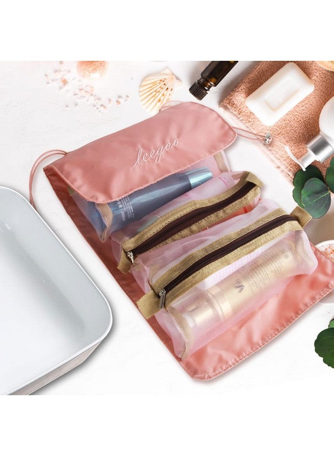 PAGHADI Hanging 4 In1 Cosmetic Makeup Kit Storage Makeup Pouches for Women, Makeup Bag Makeup Organizer, Foldable Make up Pouch for Makeup Accessories, Storage Bag for Cosmetics Bag - Image 5
