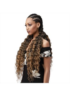 BOBBI BOSS MULTI PACK DEALS! Bobbi Boss Synthetic Hair Braids Pre-Feathered 3X King Tips Ocean Wave 28" (3-PACK, T4/30)  - Image 4