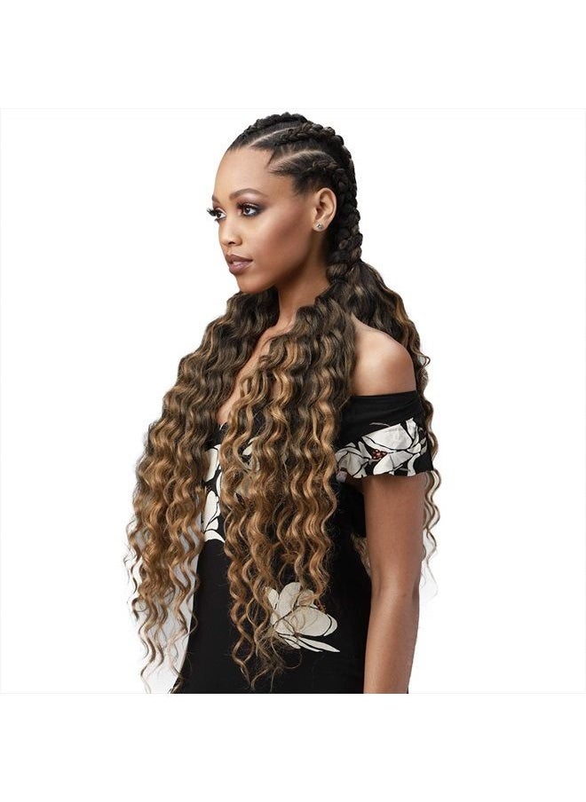 BOBBI BOSS MULTI PACK DEALS! Bobbi Boss Synthetic Hair Braids Pre-Feathered 3X King Tips Ocean Wave 28" (3-PACK, T4/30)  - Image 4