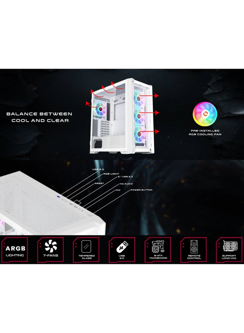 GAMEON Gaming PC Bundle | Intel Core i5-12400F | RTX 3050 6GB | 16GB DDR5 RAM | 1TB NVMe SSD | 27″ 180Hz IPS Monitor | 240mm Liquid Cooler | H610M DDR5 | 650W PSU | Wi-Fi | 1YR Warranty - Image 4