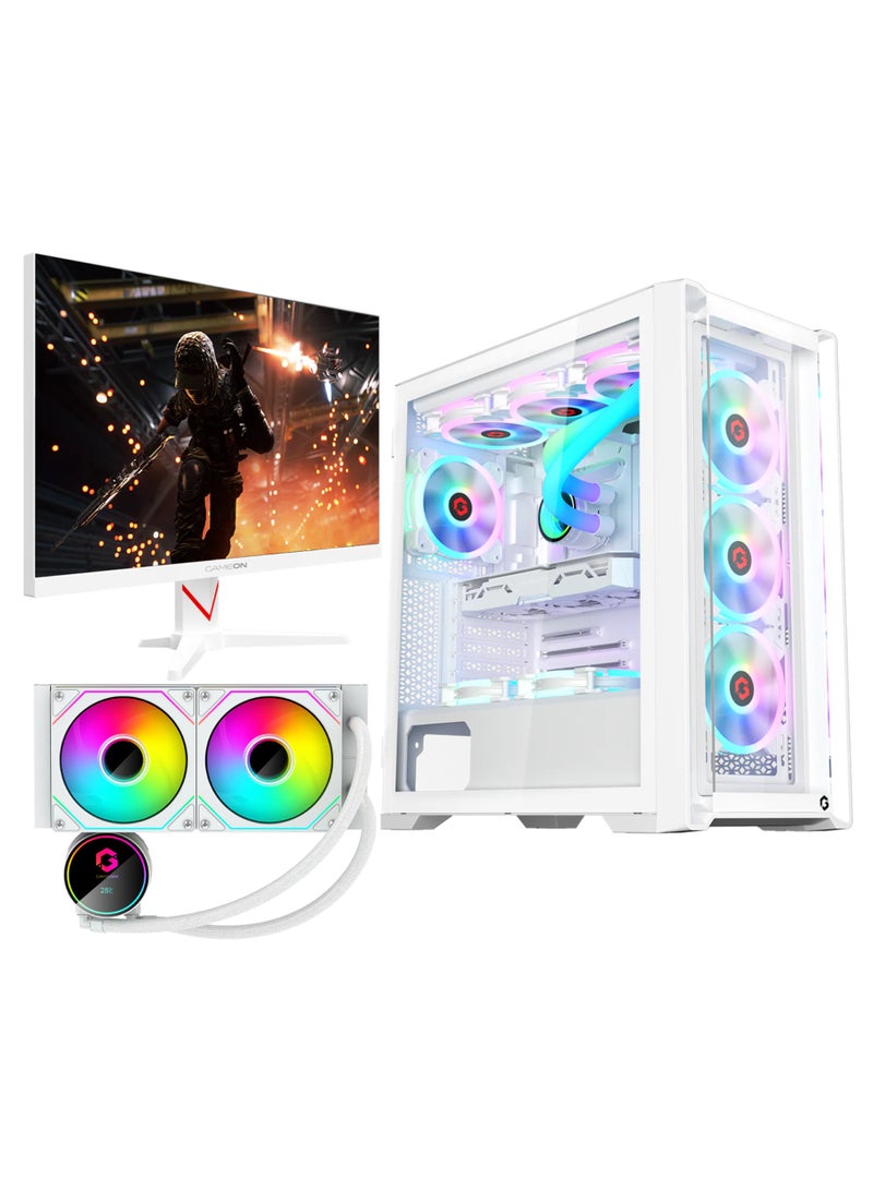 GAMEON Gaming PC Bundle | Intel Core i5-12400F | RTX 3050 6GB | 16GB DDR5 RAM | 1TB NVMe SSD | 27″ 180Hz IPS Monitor | 240mm Liquid Cooler | H610M DDR5 | 650W PSU | Wi-Fi | 1YR Warranty - Image 3
