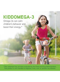 Davinci DAVINCI Labs kiddOmega-3 - Liquid Omega-3 Supplement for Kids - for Immune System, Focus and Brain Support* - with Monk Fruit, DHA, EPA and More - Cherry Orange Flavor - 200mL  - Image 1