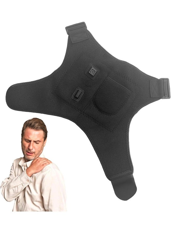 Bukela Heat Wrap for Neck and Shoulder,Heated Shoulder Strip for Neck Warmer with 3 Vibration Modes | Electric Heated Shoulder Strip for Shoulder, 45 Minutes Timing for Shoulders and Elbows - Image 1