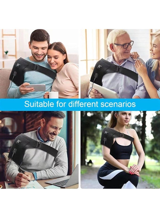 Bukela Heat Wrap for Neck and Shoulder,Heated Shoulder Strip for Neck Warmer with 3 Vibration Modes | Electric Heated Shoulder Strip for Shoulder, 45 Minutes Timing for Shoulders and Elbows - Image 3