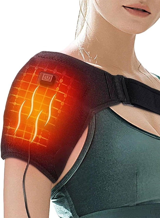 Bukela Heat Wrap for Neck and Shoulder,Heated Shoulder Strip for Neck Warmer with 3 Vibration Modes | Electric Heated Shoulder Strip for Shoulder, 45 Minutes Timing for Shoulders and Elbows - Image 2