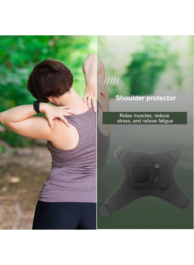 Bukela Heat Wrap for Neck and Shoulder,Heated Shoulder Strip for Neck Warmer with 3 Vibration Modes | Electric Heated Shoulder Strip for Shoulder, 45 Minutes Timing for Shoulders and Elbows - Image 4