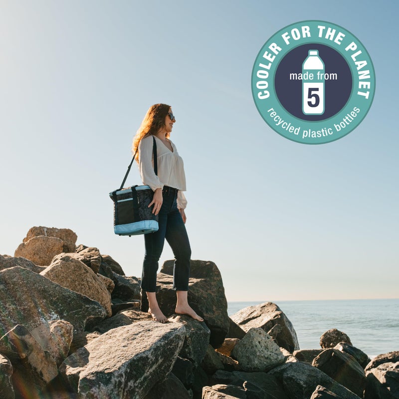 CleverMade Collapsible Insulated Cooler Bag â€“ 24 Can Leakproof Soft Cooler for Beach, Travel, Car â€“ Shoulder Strap, Bottle Opener â€“ Desert Camo - Image 5