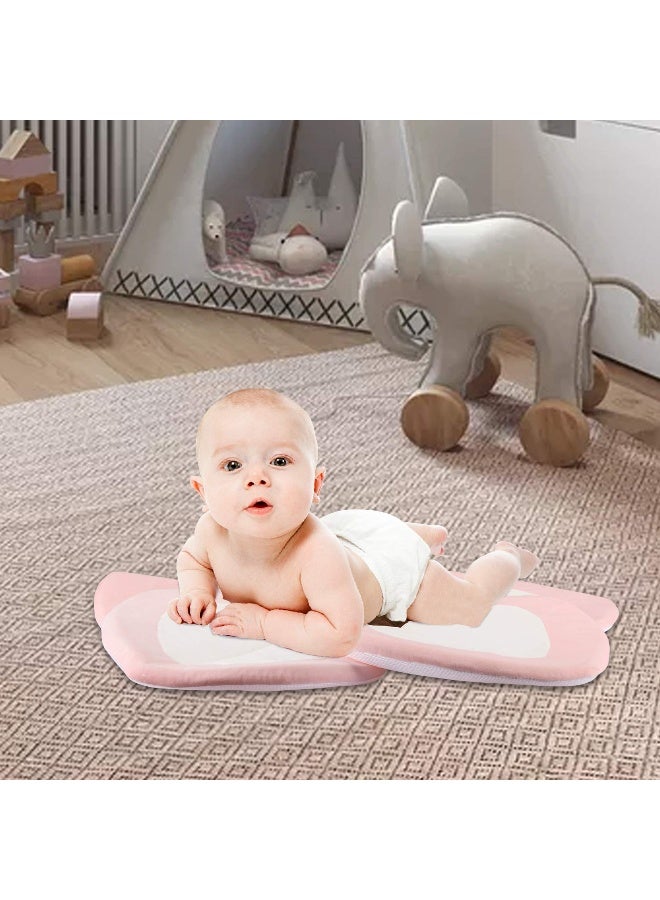 Sundee Baby Bath - Flower Baby Bath Pad Infant Bathtub Mat for Bathtub Tub Sink (Whitepink) - Image 5