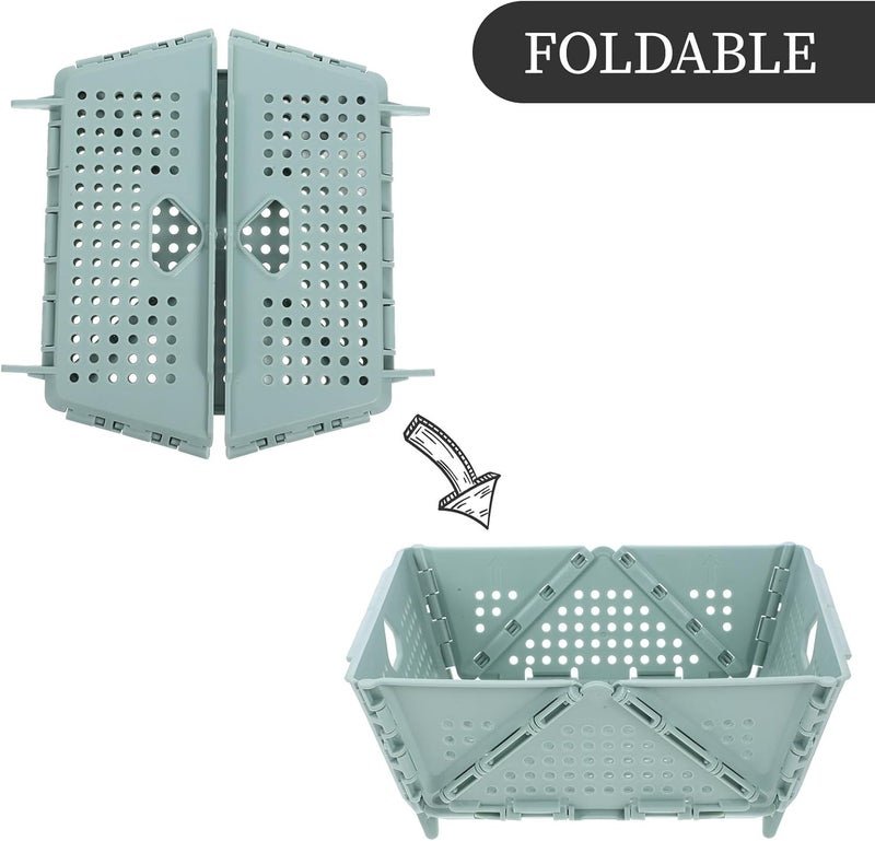Collapsible Kitchen Basket and Food Strainer, Foldable Plastic Drainage Basket for Washing Fruits Vegetables and Pasta, Lightweight Portable Kitchen Colander for Travel and Home - Image 3
