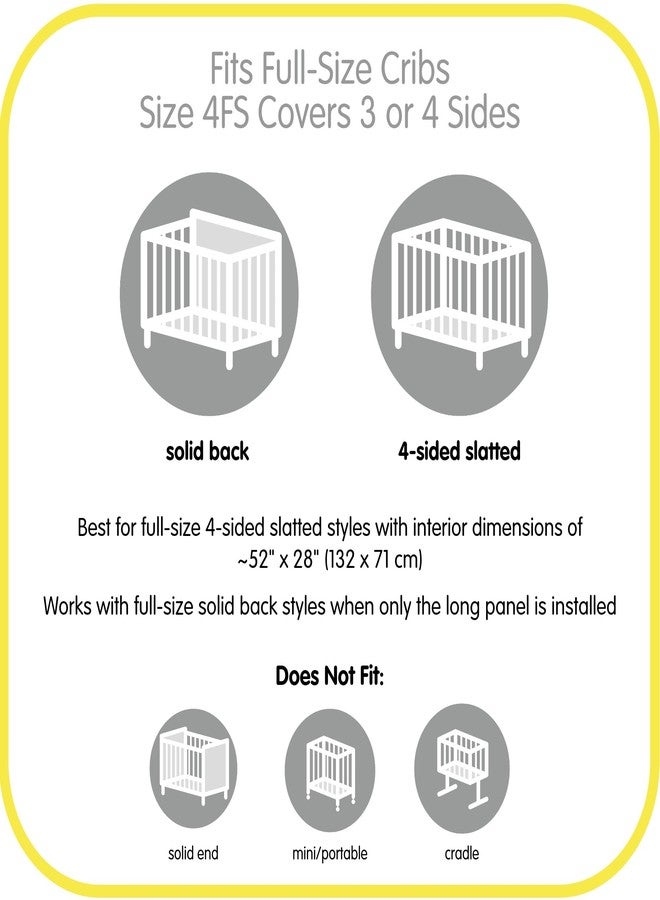BreathableBaby Breathable Mesh Liner for Full-Size Cribs, Deluxe 4mm Mesh, White Mist (Size 4FS Covers 3 or 4 Sides) - Image 4