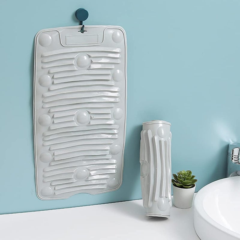 H&D PIPALIYA HD PIPALIYA Rollable Foldable clothes washing board Portable Travel Mini cloth washing board can be used with cloth washing stone AntiSlip washing board for clothes good for baby - Image 2