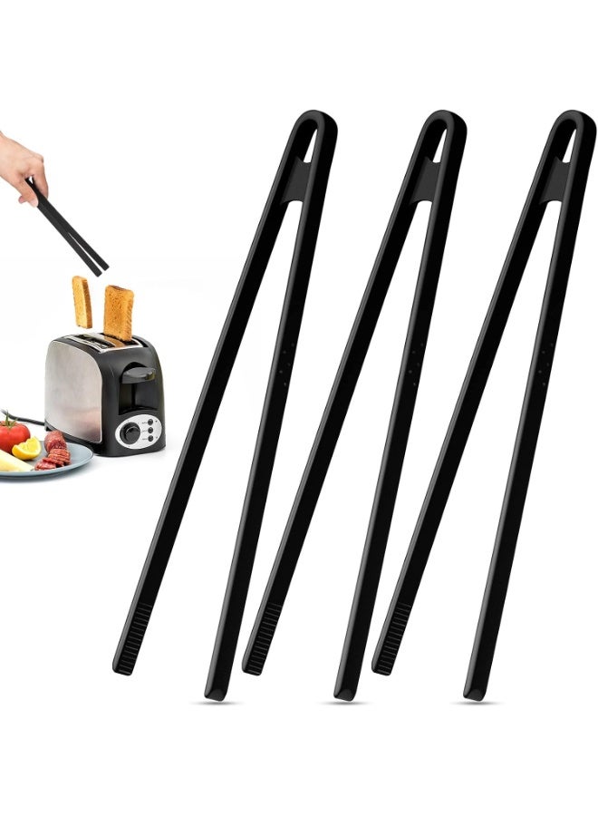 FALMER Silicone Toaster Tongs Heat Resistant Non Slip Kitchen Tweezer 35cm– Long Non Stick Cooking and BBQ Grilling Tool for Toast, Steak, Meat, Chicken, Fish, Salad and Corn – Multi-Purpose Food Serving Tongs for Kitchen, Barbecue, Camping and Daily Use - Image 1