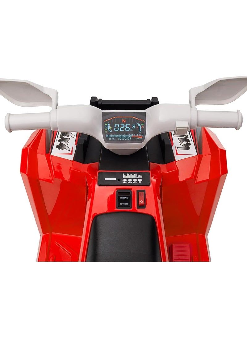 Rally Kids’ Electric Ride-On Car – 4WD, 6V Battery, Durable Wheels, Lights & Music – Suitable for Ages 2+ - Image 4