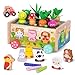 KMTJT Montessori Wooden Toddler Toys for 1 2 3 Years Old Boys Girls Shape Sorting Toys First Birthday Gifts for 12 Years Wood Animal Farm Car Preschool Educational Fine Motor Skills Toy - Image 3
