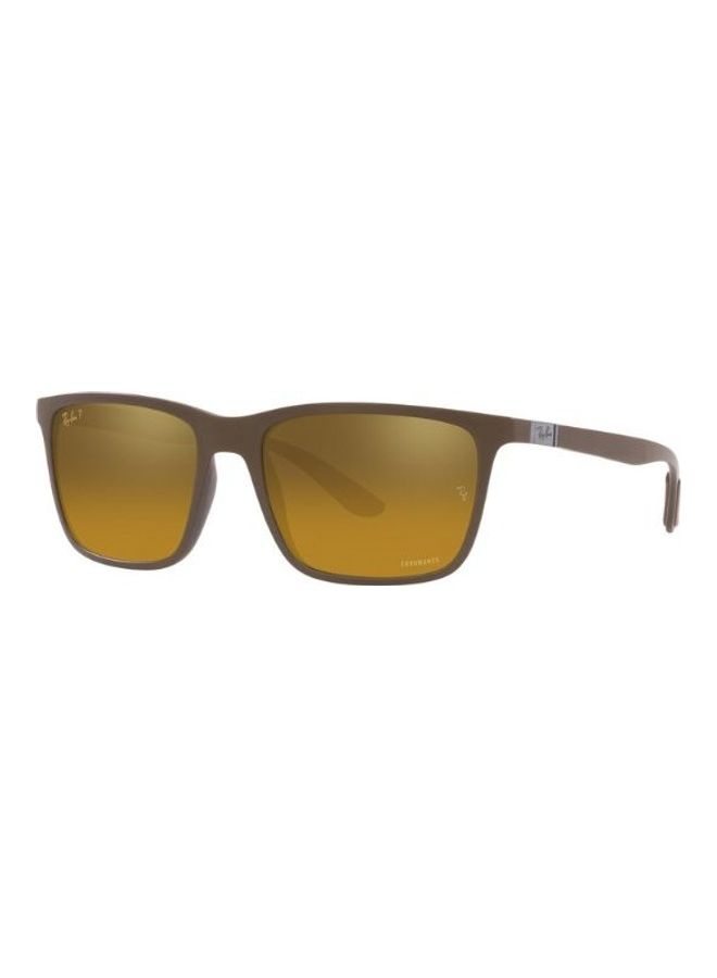 Ray-Ban Men Polarized Full Rim Sunglasses - RB4385 - Lens Size: 58 Mm - Image 2