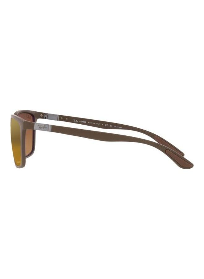 Ray-Ban Men Polarized Full Rim Sunglasses - RB4385 - Lens Size: 58 Mm - Image 3