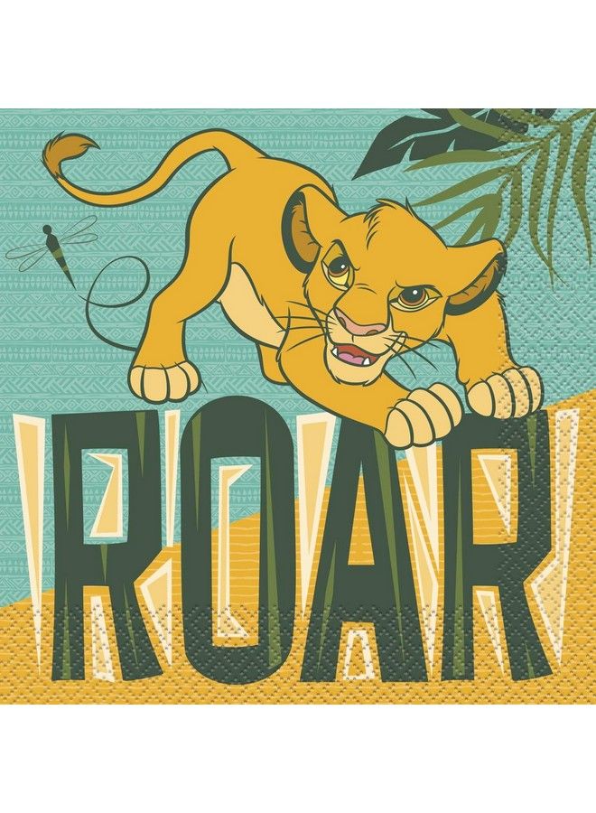 Unique Disney Lion King Paper Luncheon Napkins 7" X 7" 16 Pcs - Image 3