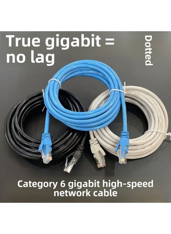 Super Class 6 Network Cable Gigabit Network Cable Routing Jumper Computer Finished Network Cable Indoor And Outdoor High-speed Broadband Line 15 Meters-Color:pure White-Line Length:30 Meters - Image 2
